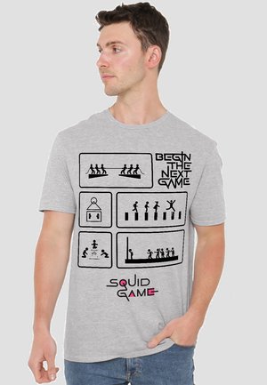 SQUID GAME NEXT ATHLETIC HEATHER - Print T-shirt - mottled grey