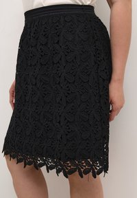 Kaffe Curve A-linjainen hame - mottled black