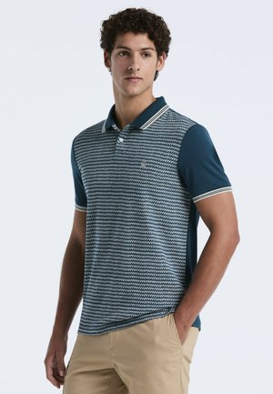 MINI JACQUARD ARGYLE SHORT SLEEVE - Poloshirt - reflecting pond