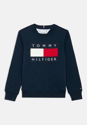 HERITAGE FLAG UNISEX - Bluză de molton - dark night navy
