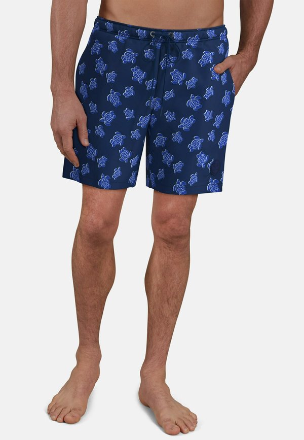 Badeshorts - blau mittel allover
