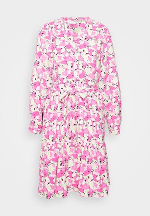 Selected, SLFMIVI SHORT DRESS  - Blousejurk - black aop