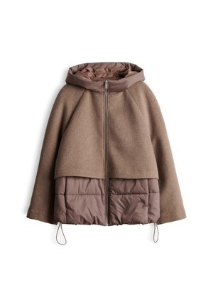OPUS, RELAXED FIT QUILTED TEXTURE - Winter jacket - brown