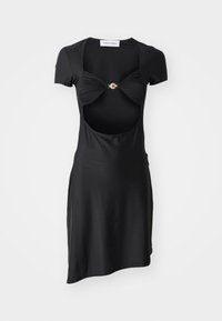 DRAPED OPEN CHEST DRESS - Kokteilikleit/peokleit - black