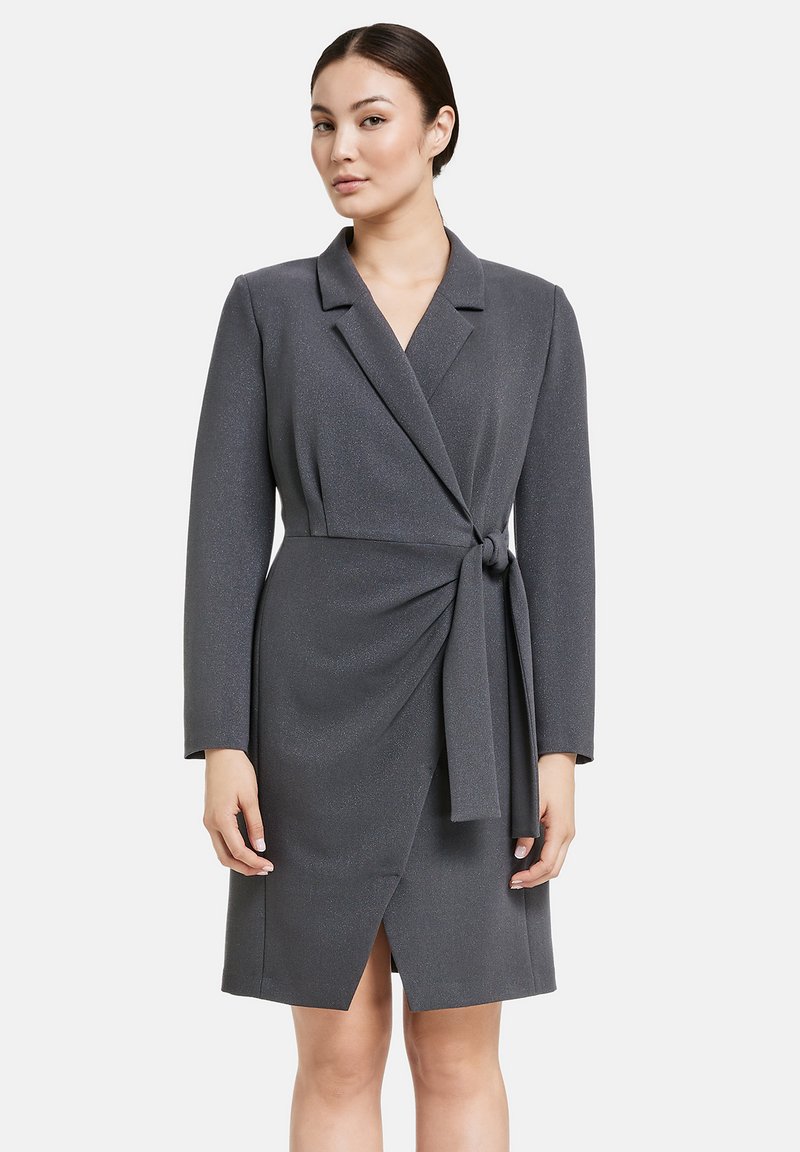 Taifun MIT GLITZER-EFFEKT - Freizeitkleid - stone grey