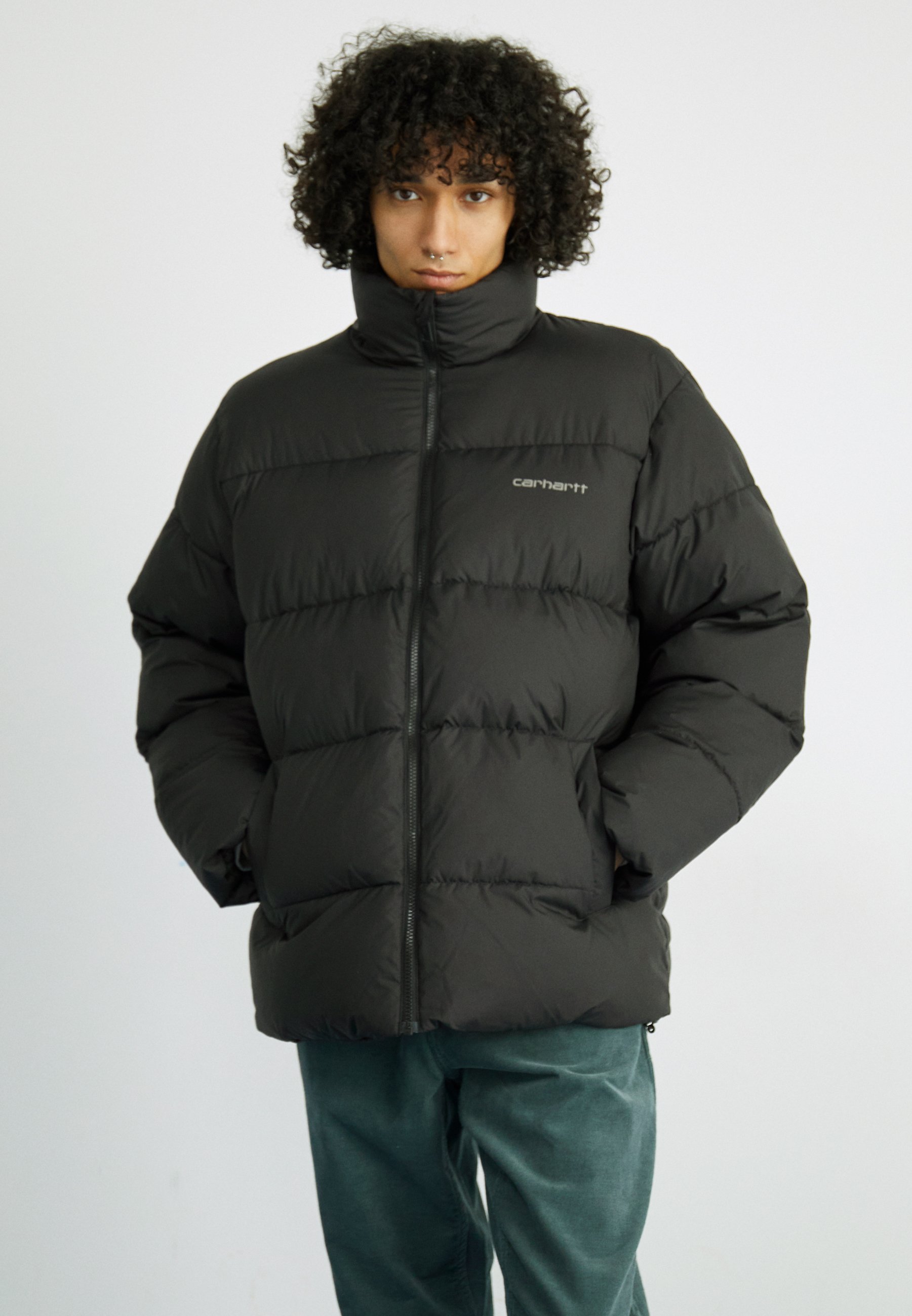 Carhartt WIP SPRINGFIELD JACKET - Winter jacket - black/blacksmith 