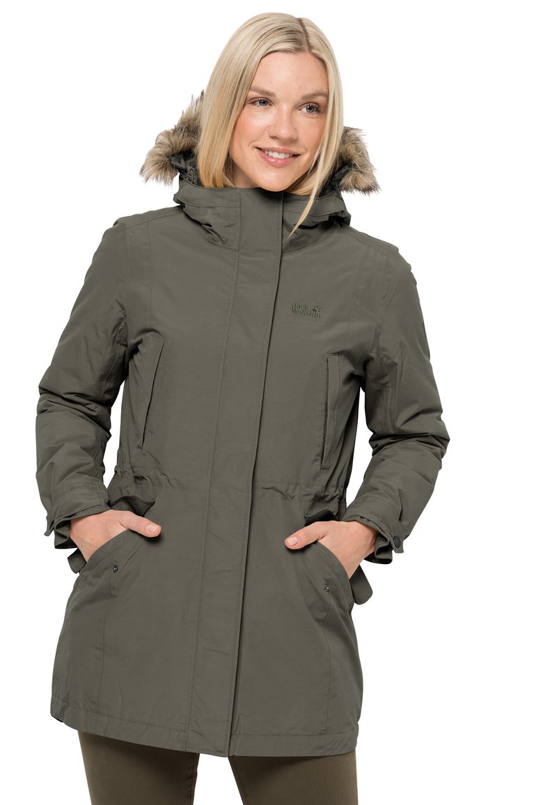 Damen Sportbekleidung | Jack Wolfskin WILDWOOD W Parka grape leaf/oliv - WE08068 Damen Sportbekleidung | Jack Wolfskin WILDWOOD W Parka grape leaf/oliv - WE08068