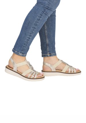 Remonte, REMONTE RIEMCHENSANDALEN D2041 - Sandales compensées - gold-coloured
