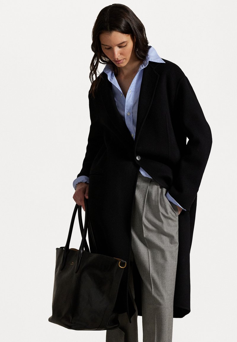 Polo Ralph Lauren DOUBLE FACED WOOL COAT - Mantel - black