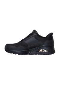 Skechers Trainers - black duraleather mesh