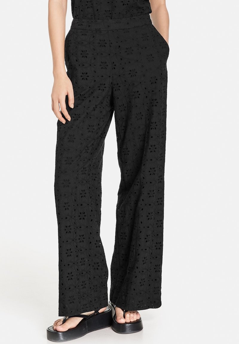 Taifun Tygbyxor - black