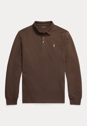 Polo Ralph Lauren, CUSTOM SLIM FIT STRETCH MESH POLO SHIRT - Langærmet T-shirt - brown