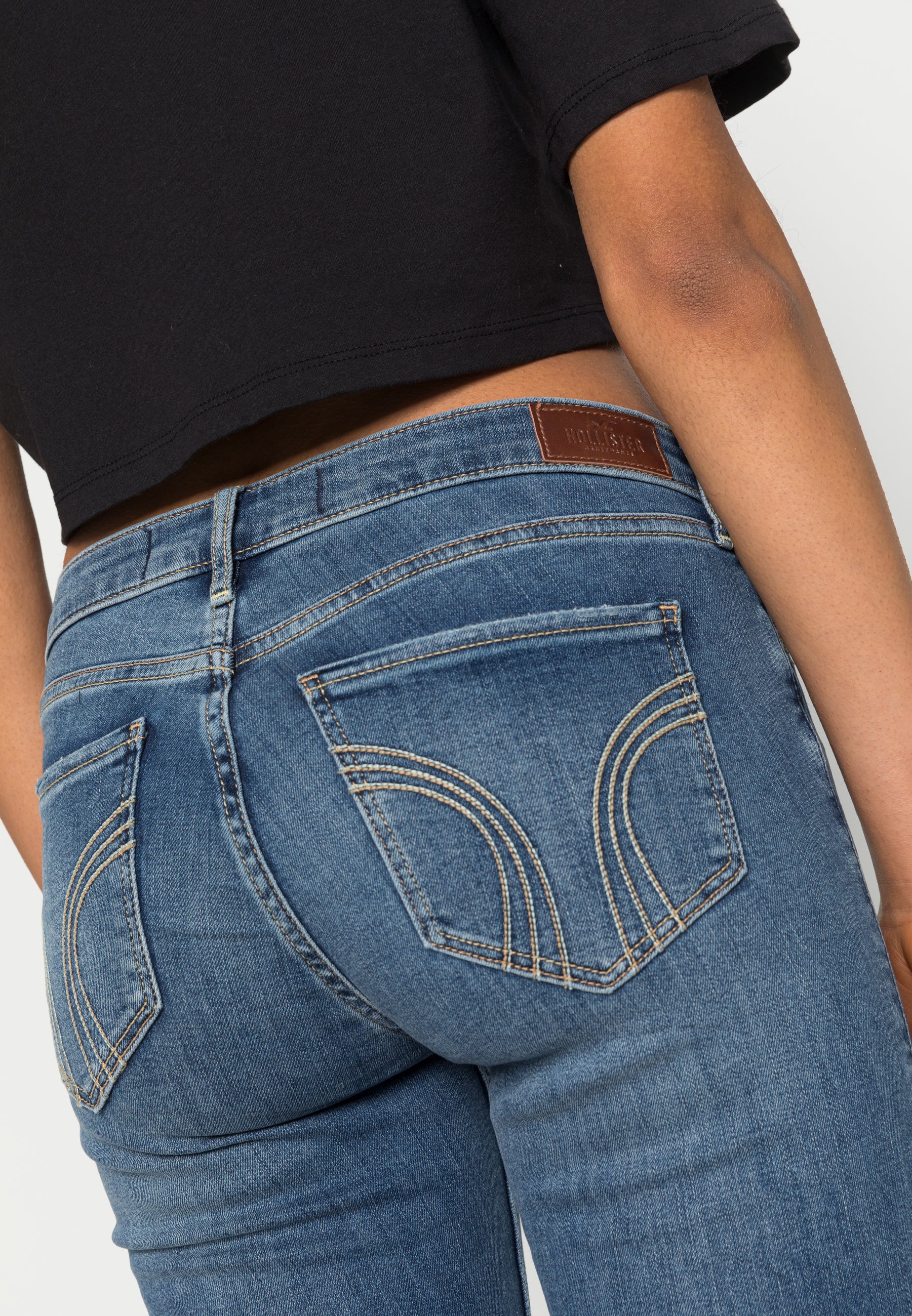 hollister dark blue jeans