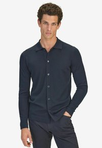 MERINO REGULAR FIT - Vest - navy blue