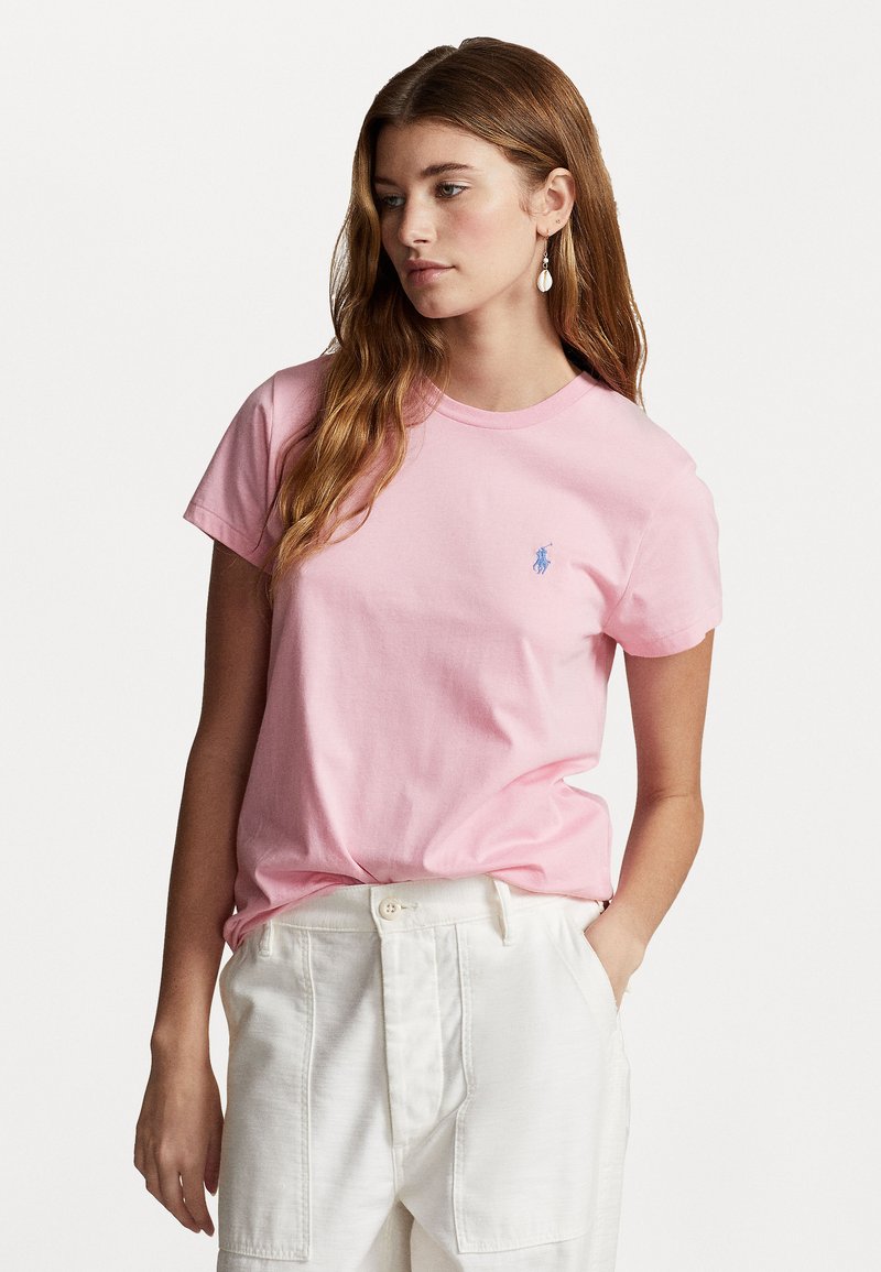 Polo Ralph Lauren - COTTON JERSEY CREWNECK T-SHIRT - Základné tričko - course pink, Zväčšiť