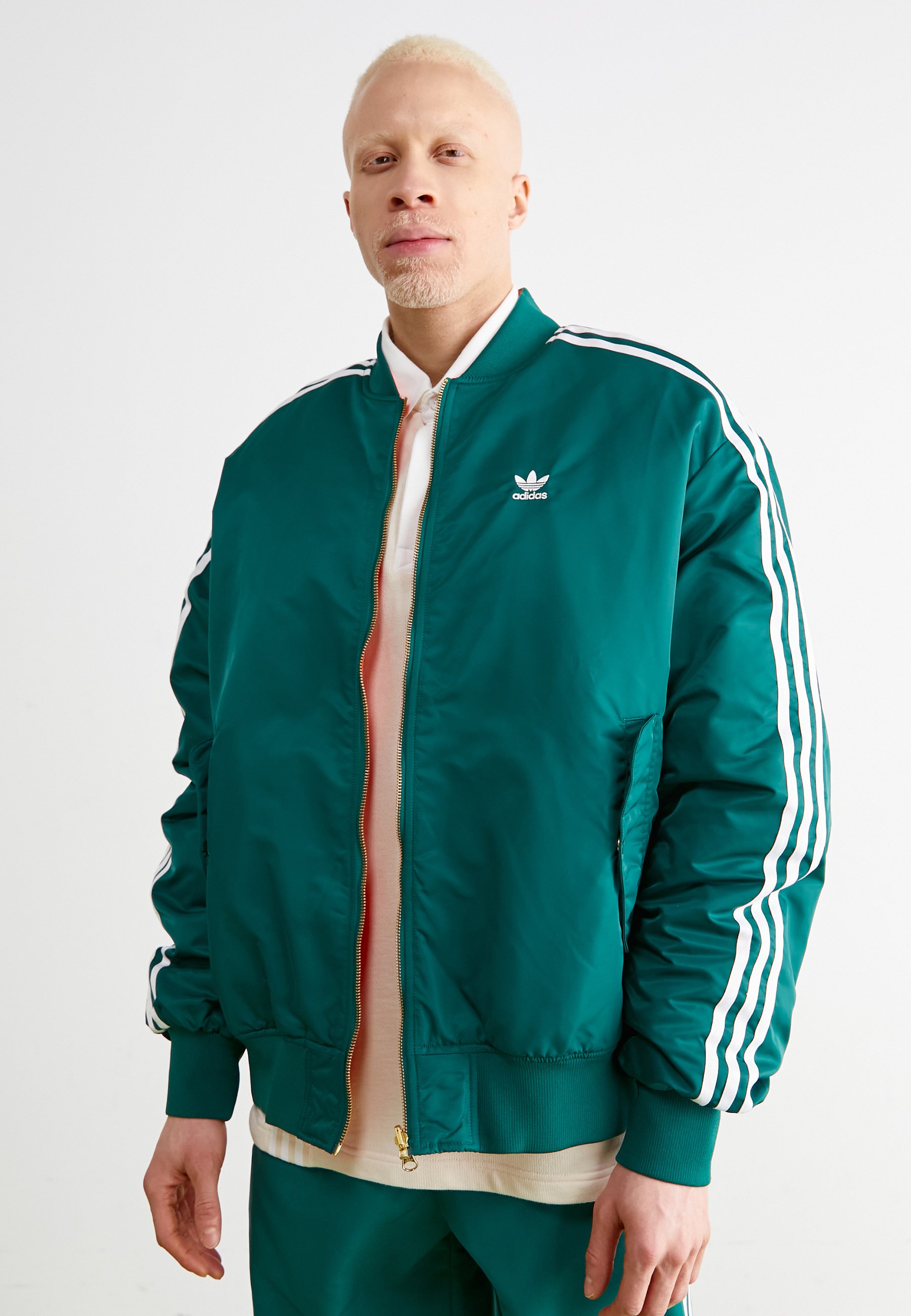 adidas originals bomber jacket long