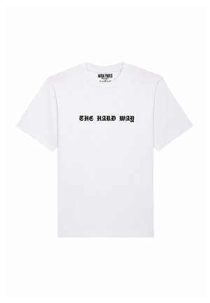 THE HARD WAY PRINT HEAVYWEIGHT - Print T-shirt - white