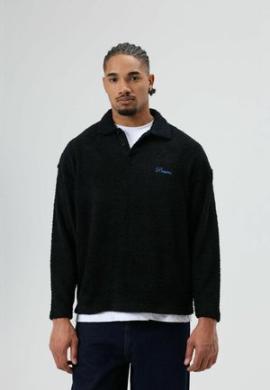 Fleece trui - black