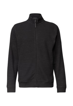 Street One MEN, LANGARM JACKE MIT STEHKRAGEN - Zip-up sweatshirt - basic black