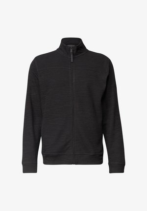 Street One MEN, LANGARM JACKE MIT STEHKRAGEN - Zip-up sweatshirt - basic black