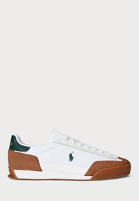 HESTER SUEDE & CANVAS SNEAKER UNISEX - Sapatilhas - white/college green