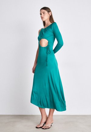Farm Rio ONE SHOULDER MIDI DRESS - Cocktail φόρεμα / Φόρεμα για πάρτι - emerald