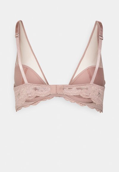 Fleur du Mal CHARLOTTE SHEER OVERLAY DEMI BRA - Sutiã triangular - tan