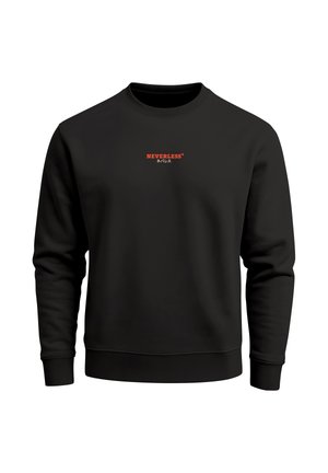 Neverless, HERREN SWEATSHIRT MIT RÜCKENPRINT - OSAKA MARKET - REGULAR FIT - Sweatshirt - slim-fit schwarz