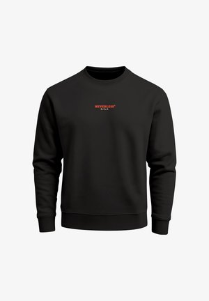 Neverless, HERREN SWEATSHIRT MIT RÜCKENPRINT - OSAKA MARKET - REGULAR FIT - Sweatshirt - slim-fit schwarz