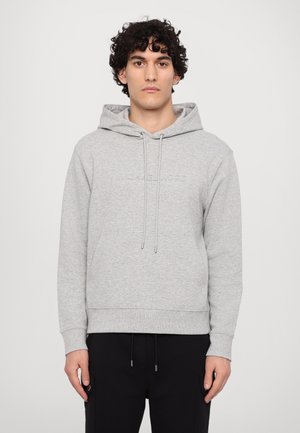 Michael Kors EMBOSSED LOGO HOODIE - Hoodie - heather grey