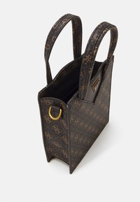 Guess VEZZOLA UNISEX - Kézitáska - dark brown/ochre
