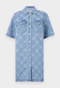 ONLY ONLBELLE BUTTON DRESS - Haljina-majica - light blue denim
