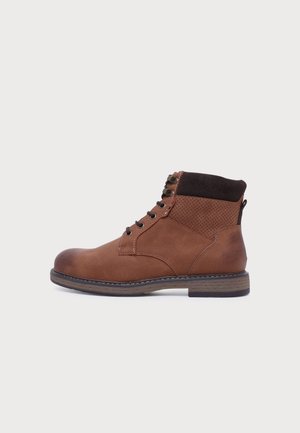 Pier One Wide Fit by Zalando, Боти с връзки до глезена - cognac/dark brown