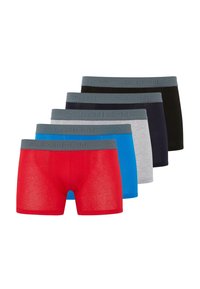 Unselected, blue/grey/red