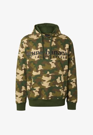 Bruno Banani, BASIC LOGO PRINT - Kapuutsiga pusa - camo aop woodland