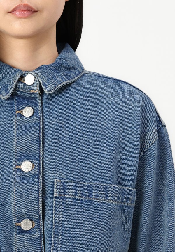 NMRINA OVERSIZE CROPPED SHAKET - Denim jacket3