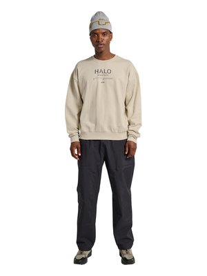 HALO GRAPHIC BOXY CREW - Bluză de molton - oyster gray