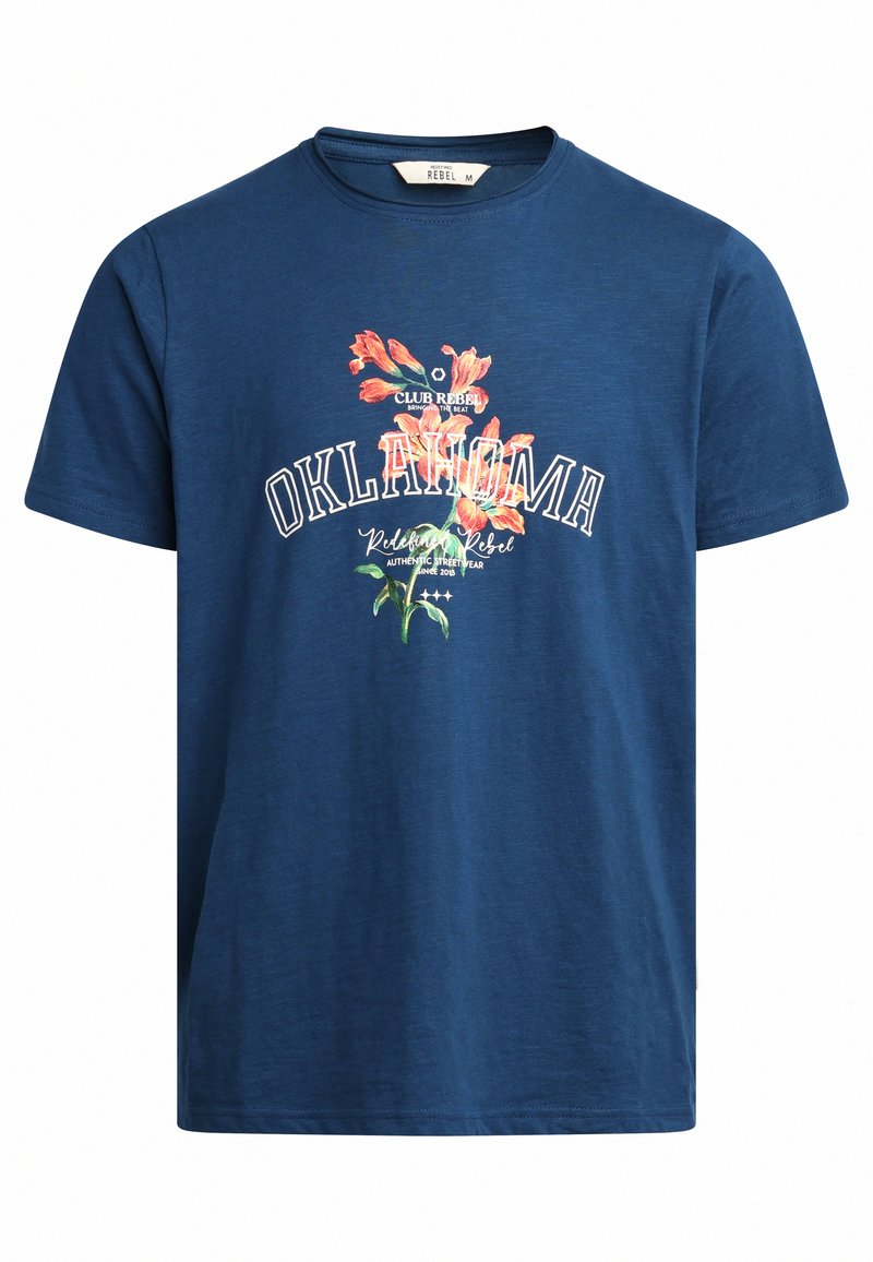 Redefined Rebel T-shirt print blauw Redefined Rebel T-shirt print blauw