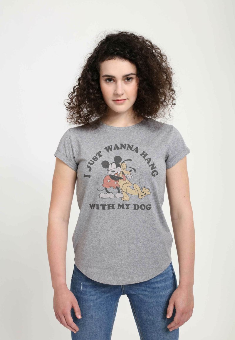 Disney DISNEY CLASSIC MICKEY MICKEY DOG FILL LOVER - Triko s potiskem - melange grey