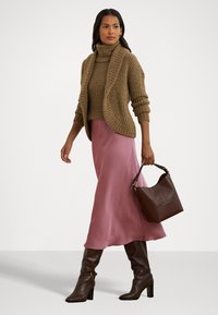 Lauren Ralph Lauren WOOL BLEND SHAWL COLLAR CROPPED CARDIGAN - Jopica - multi