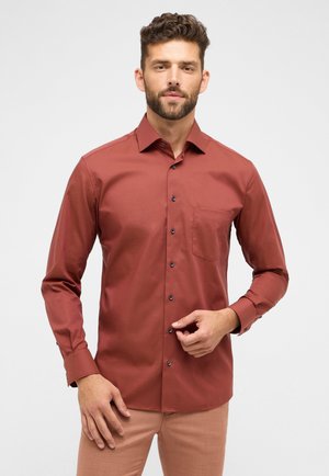 Eterna PINPOINT MODERN FIT - Shirt - terracotta