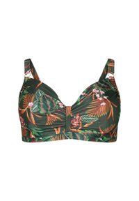 Zizzi - UNDERWIRED BIKINI BRA WITH PRINT - Bikinitop - boheme palm aop Miniaturebillede 1