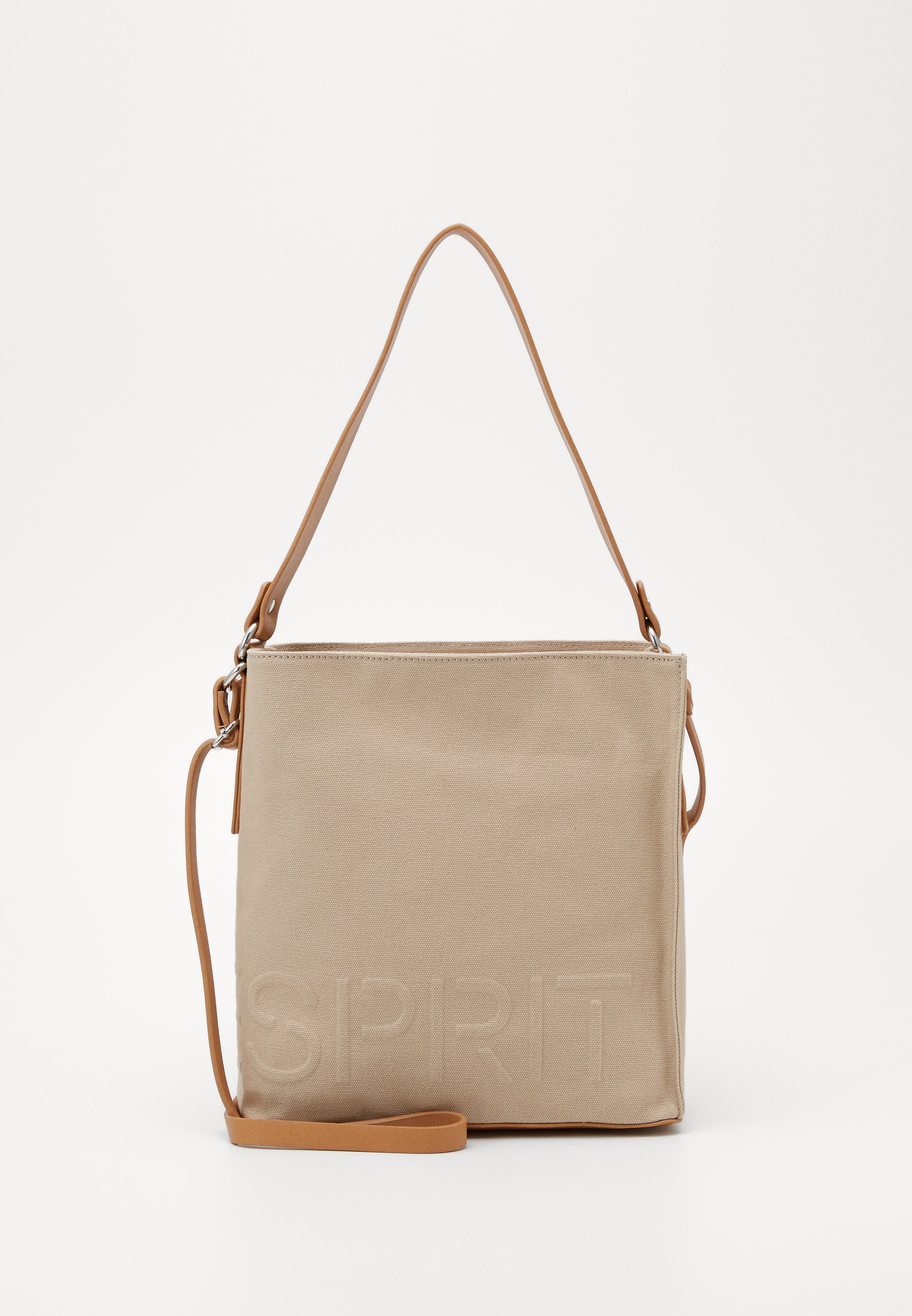 Esprit DREW Handväska beige Zalando.se Esprit CARA SHOULDBAG Axelremsväska khaki beige Zalando.se
