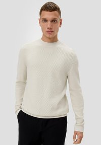 QS MET GARMENT WASH - Trui - wollweiß