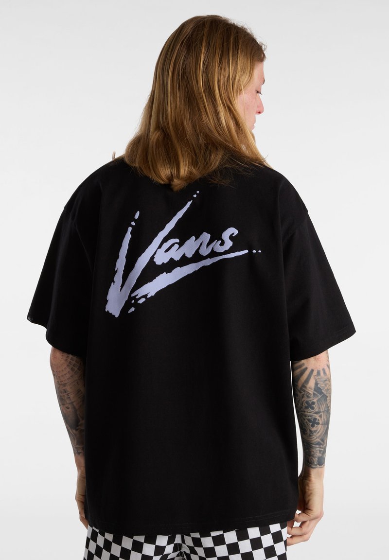 Vans BRUSH SCRIPT LOOSE FIT - Camiseta estampada - black