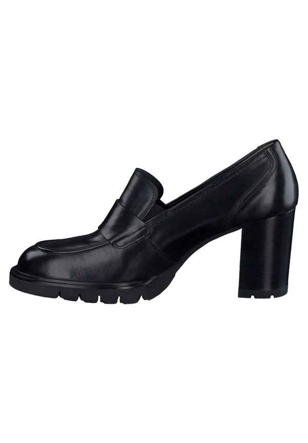 Platform heels - kalbleder schwarz