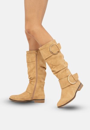 SCHLUPF - Botas camperas - beige