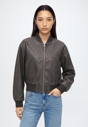 ONLY, Bomber ONLJANE Bomber - Veste en similicuir - chocolate brown