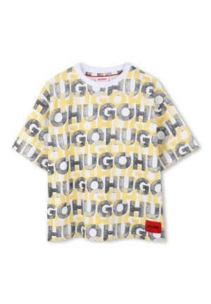 INTÉGRAL - Camiseta estampada - blanc jaune