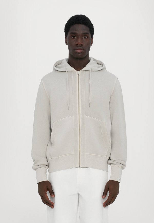 CARLIN TAPED  - Zip-up sweatshirt - stone